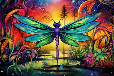 Psychedelic Dragonfly