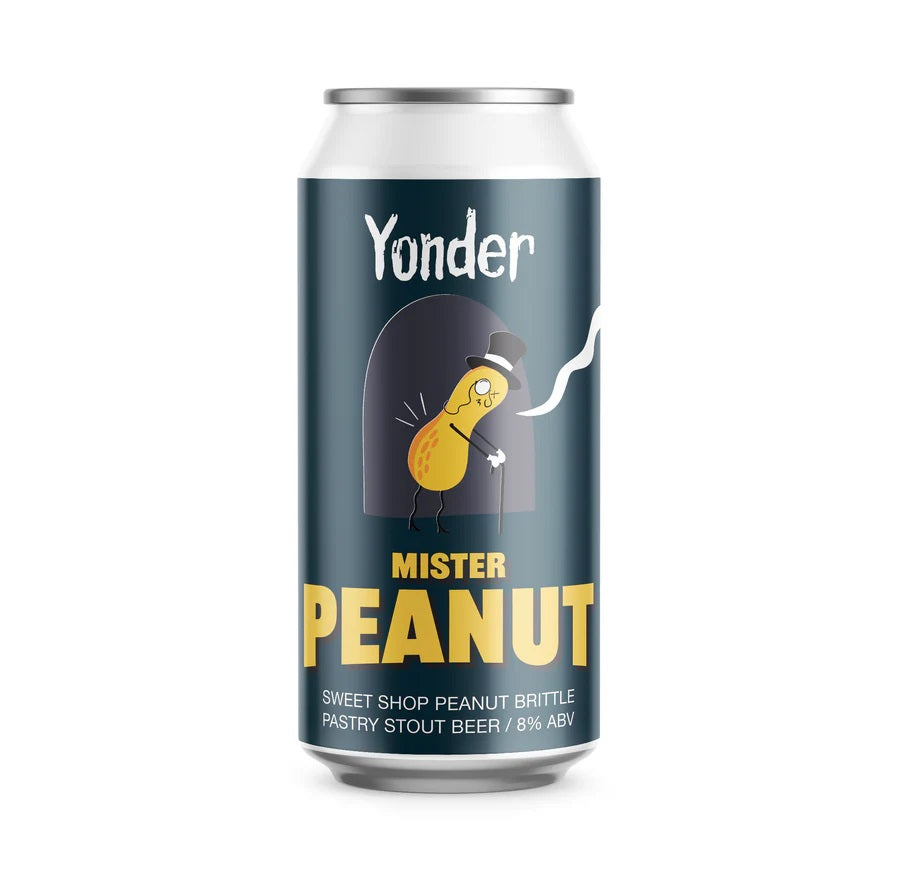 Mr Peanut Sweet Shop Pastry Stout 8%

Yonder, Somerset

From our Wonky Treats series, we present... Mister Peanut