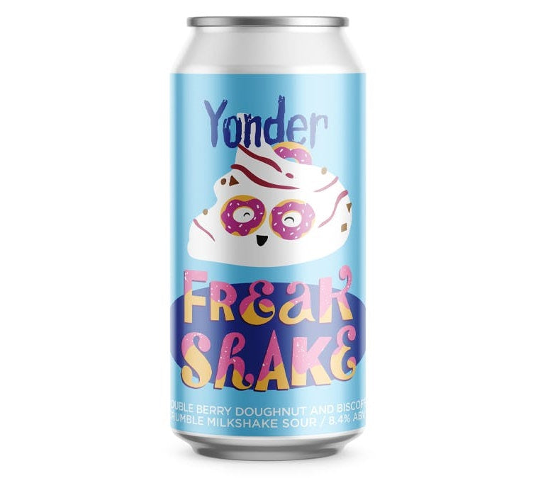 Double Berry Doughnut Biscoff Crumble Freak Shake Sour 8.4%  Yonder, Somerset Craft Beer