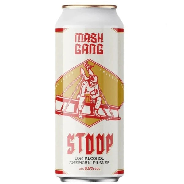 Stoop &lt;0.5% American Pilsner Lager Mash Gang LoNo Craft Beer AF