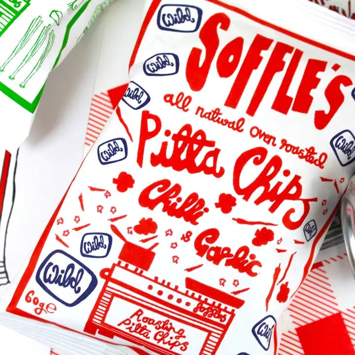 Pitta Chips | Chilli & garlic 60g  Soffle's