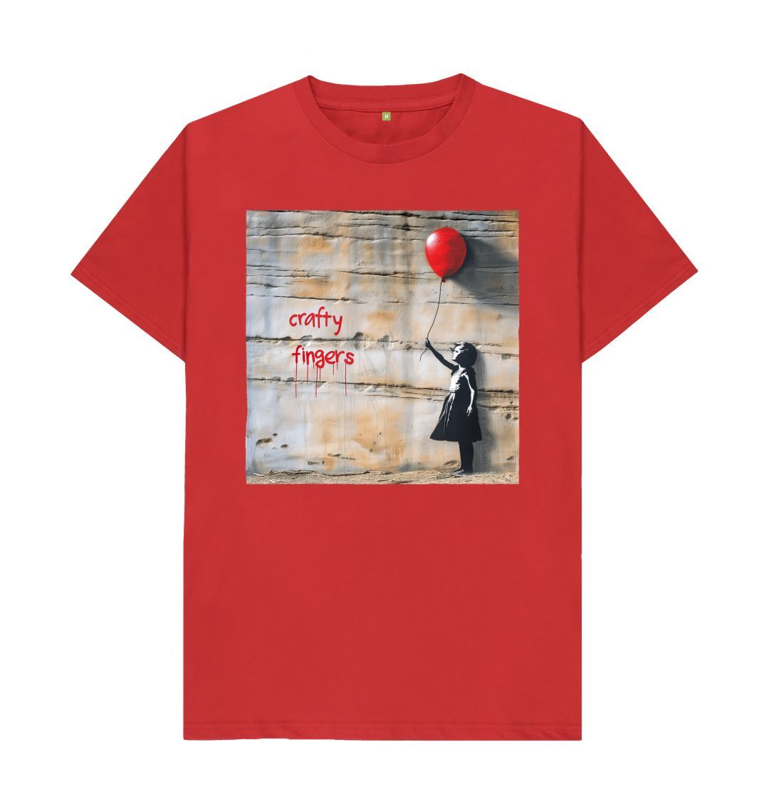 Red Crafty Artist Craft Beer T-Shitrt | Banksy Style