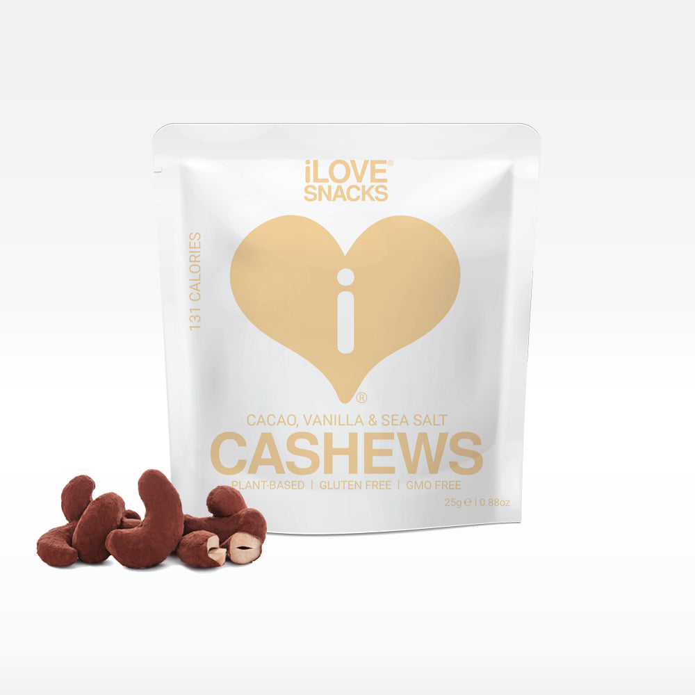 ilove cacao, vanilla and salt cashews